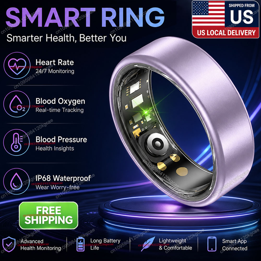 Blood Pressure Monitor - Cincin Pintar Pemantau Detak Jantung, Oksigen